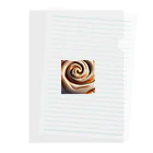 千裕アトリエ（いつもありがとう）のシナモンロール（Cinnamon Roll） Clear File Folder
