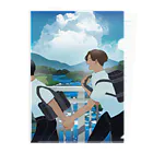 洗🦔11/16~21つくしのブックカバー展in 大阪枚方蔦屋書店の夏 Clear File Folder