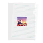 koba777のドット絵ハリネズミ Clear File Folder