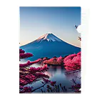 P.H.C（pink house candy）の富士山と紅葉、そして湖のグッズ Clear File Folder