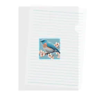 ❤︎cute❤︎のbeautiful blue bird Clear File Folder