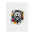 リトルスター・クローゼットの#laughing animal art Clear File Folder