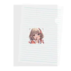 coco1739の可愛い女の子イラストグッズ Clear File Folder