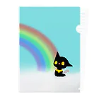kotのネコ天使ノア「虹が見れた!」 クリアファイル