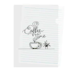 niko&PANDA shopのcoffeetime Clear File Folder