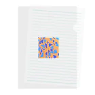 理系大学院生の出力のteal orange Clear File Folder