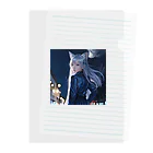 ZZRR12の「深夜の邂逅：猫耳の不思議な出会い」 Clear File Folder