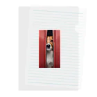 YUTO1126のジッパーから覗く犬 Clear File Folder