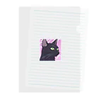 73GTCのかっこいい黒猫3 Clear File Folder