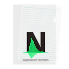 NARROWCAST RECORDSのNARROWCAST RECORDS ロゴ クリアファイル