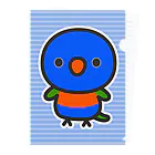 いんこ屋堂のゴシキセイガイインコ クリアファイル