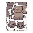 takuSHOP99のブサかわ猫のリベンジ Clear File Folder