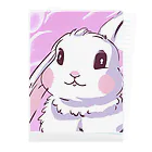 ふわふわうさぎのふわうさちゃん Clear File Folder