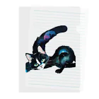 幸運のしっぽの黒猫と魔法の尻尾 Clear File Folder