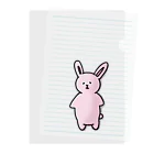 みつまめこshopのポテっとうさぎ Clear File Folder