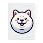 excitekonnoの丸顔シリーズ柴犬バージョン Clear File Folder