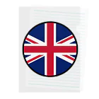 おもしろいTシャツ屋さんのイギリス England United Kingdom Great Britain クリアファイル