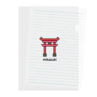 Mikazuki Designのかわいい　鳥居ロゴ　オリジナルグッズ Clear File Folder