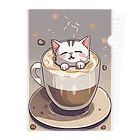 カプチーノ猫🐱の至福のカプチーノ猫🐈 クリアファイル