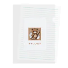 PORUPORU789の薪割りくまちゃん Clear File Folder