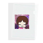 瀧さんショップのおかずちゃん似顔絵２ Clear File Folder