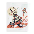 ロケットうさぎのロケットうさぎ　平和維持 Clear File Folder