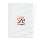 可愛らしいドラゴンのイラストグッズ店の超かわいい！マスコットキャラクターのドラゴン Clear File Folder