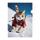 GoldCatの雪猫 Clear File Folder