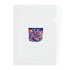 お茶目なドット絵のドッド絵世界 Clear File Folder