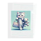 青りんごミュージアムのキャリアウーマン Clear File Folder