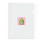 ドット絵調理器具のドット絵「わさび」 Clear File Folder