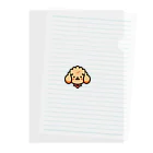 わんこグッズしょっぷcooのはにかみプードル Clear File Folder