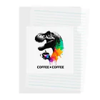 ディノアートラボ✴︎DINO ART LABの COFFEE×COFFEE Clear File Folder