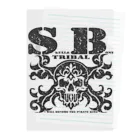 Ａ’ｚｗｏｒｋＳのSKULL&BONE TRIBAL GRUNGE BLK Clear File Folder