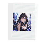 astatosのクリスタルと女性 Clear File Folder