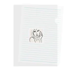 Schiele_sarieriの線画の女性3 Clear File Folder