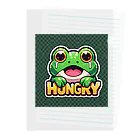 カエルグッズのHUNGRYカエル Clear File Folder