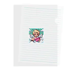 クリームのかわい天使 Clear File Folder