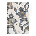 d-design-labのdancing robots Clear File Folder