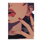 ハチドリ(HACHIDORI)のTongue Piercing Clear File Folder