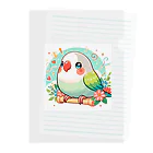 ぷっくりショップのオカメインコちゃん Clear File Folder