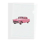 nako_in_koreaのRETRO PINK CAR Clear File Folder