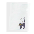 yoritomo's GALLERYのnoraneko  野良猫コーヒー Clear File Folder