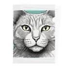 にゃんこーねこのドアップ猫 Clear File Folder