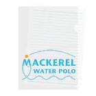 MACKEREL WATER POLOのMACKEREL（メインロゴカラー）片面プリント クリアファイル