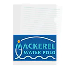 MACKEREL WATER POLOのMACKEREL（ブルーボックス）片面プリント クリアファイル