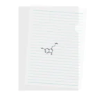 シンプルなケミカルたち。の精神安定 セロトニン（ブラック）Serotonin（Black） Clear File Folder