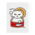 mkumakumaのサヴァ缶招きにゃんこ Clear File Folder