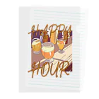 酔いどれの集いのHAPPY HOUR(ハッピーアワー) クリアファイル