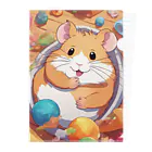 Choiceのお腹を見せてリラックスするハムスター Clear File Folder